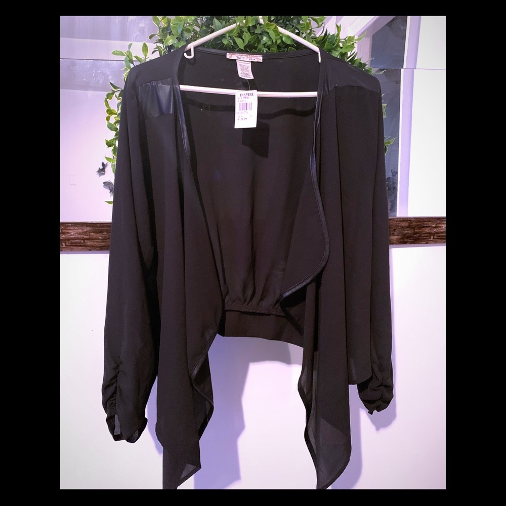 Black sheer cardigan size xl Brand new with tags